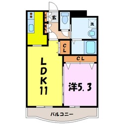 ポラリス（熊谷市新堀）の物件間取画像